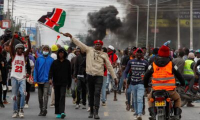 People demonstrating in nairobi